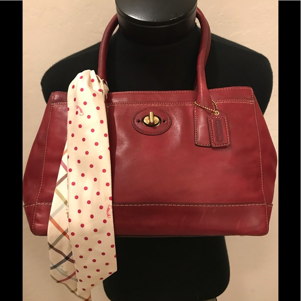 VTG COACH SCARF SATCHEL - Picture 1 of 6